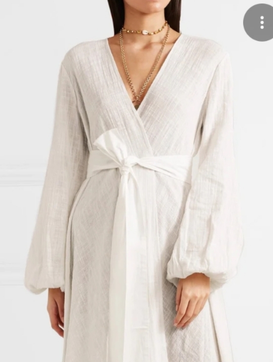 kalita Dresses & Skirts - Kalita Gaia Cotton Gauze Wrap Dress Cardigan *Missing Belt* S/M
